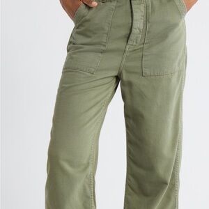 Lucky Brand Olive Green Utility Wide-Leg Pants 8/29